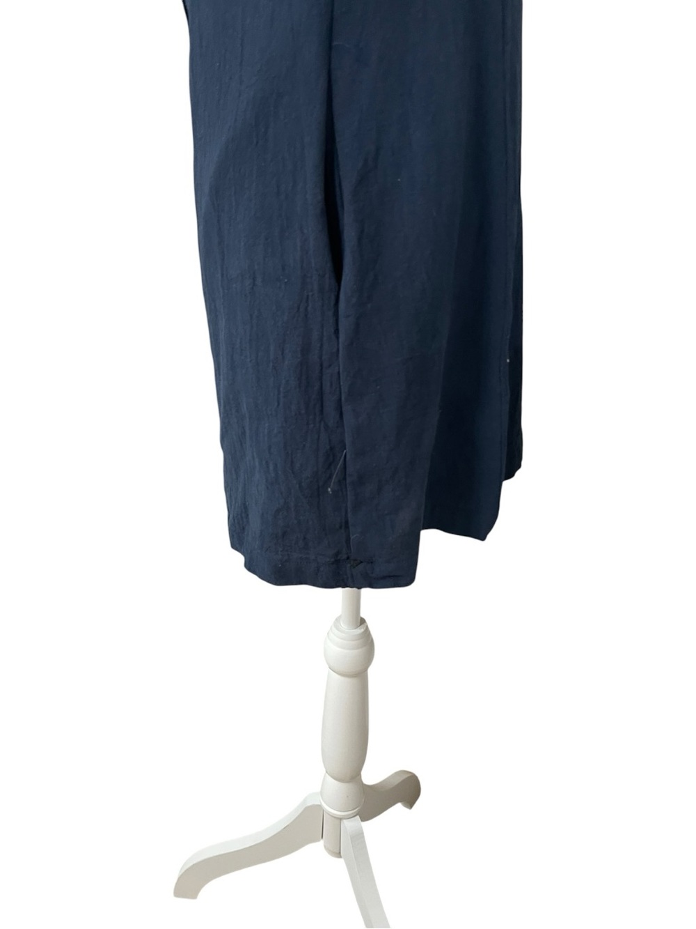 Lulus Everyday Sweetness Button Front Mini Dress With Pockets Navy Blue - Picture 6 of 16